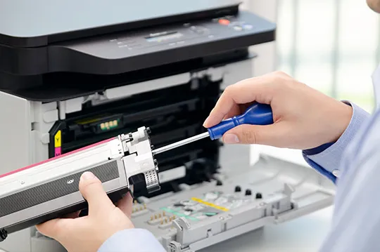Repairing a printer in London